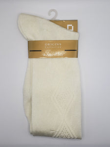 Origins Diamond Pattern Thin Socks