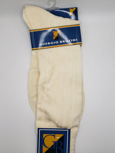 Giorgio Brutini Ivory Stripe Sock