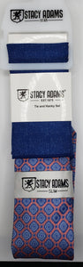 Stacy Adams Small Medallion Tie and Hanky Set