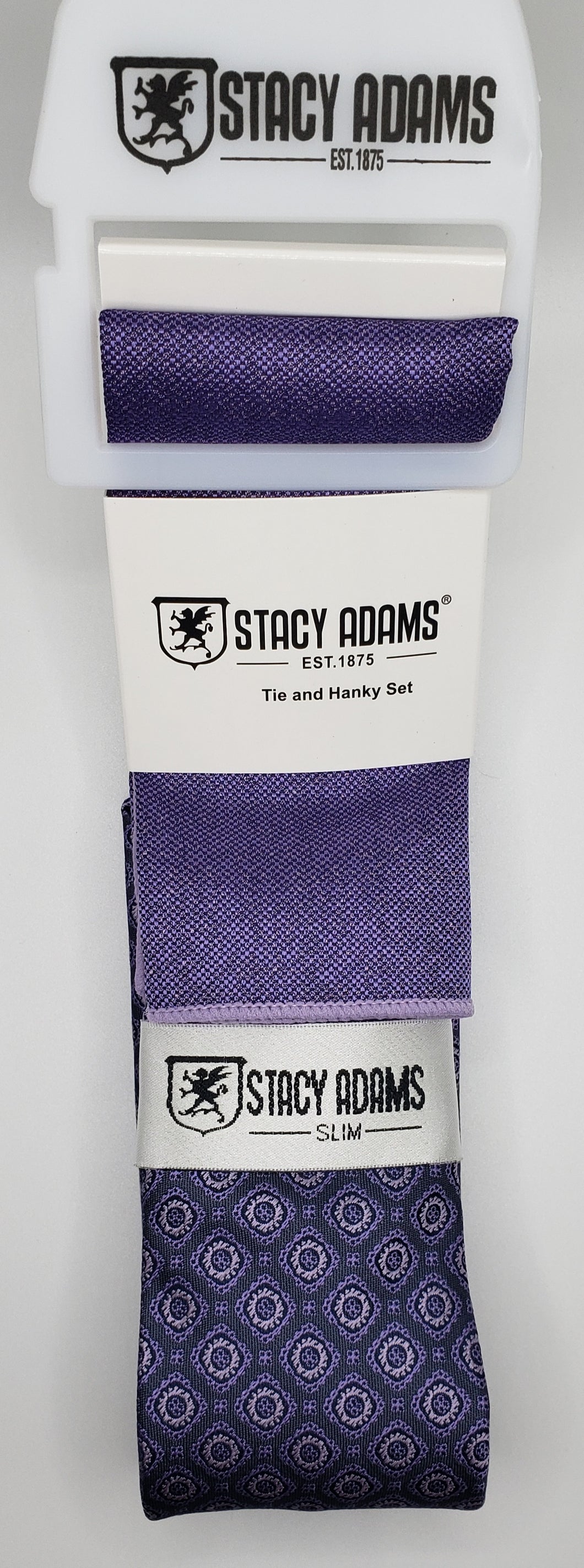 Stacy Adams Small Medallion Tie and Hanky Set