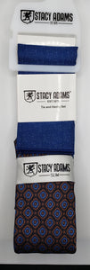 Stacy Adams Small Medallion Tie and Hanky Set