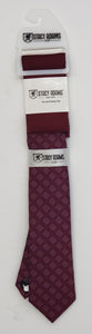 Stacy Adams Diamond Pattern Tie and Hanky Set