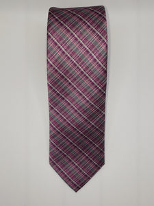 Small Plaid Print Necktie