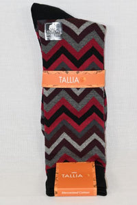 Red Zig Zag Pattern Sock