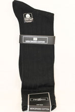 Load image into Gallery viewer, Men&#39;s Black Ribbed Socks