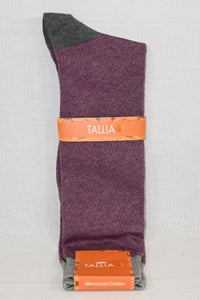 Mauve Herringbone Sock