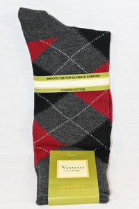 Grey Argyle Sock