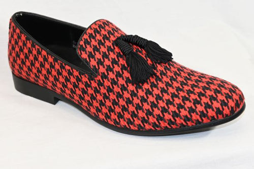 Red and Black Houndstooth Shoe