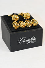 Load image into Gallery viewer, Gold Love Knot Cufflink and Stud Set