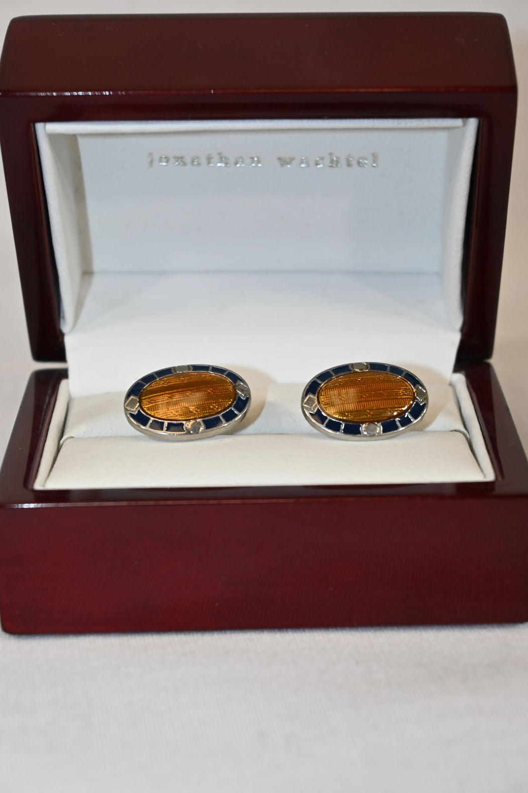 Rust Enamel Cufflinks