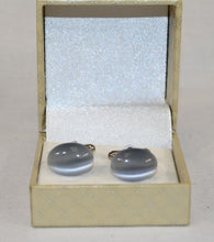 Load image into Gallery viewer, Grey Glass Cufflinks