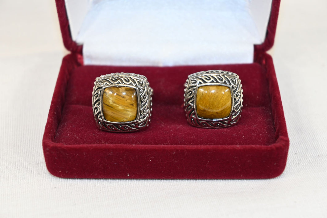 Tiger's Eye Cufflinks