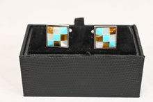 Load image into Gallery viewer, Multi Color Square Cufflinks