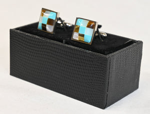 Multi Color Square Cufflinks