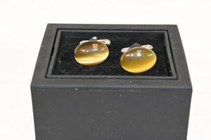 Mustard Glass Cufflinks