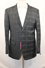 Load image into Gallery viewer, Grey and Black Plaid Suit