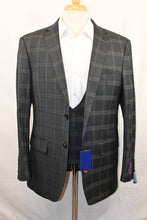 Load image into Gallery viewer, Grey and Black Plaid Suit