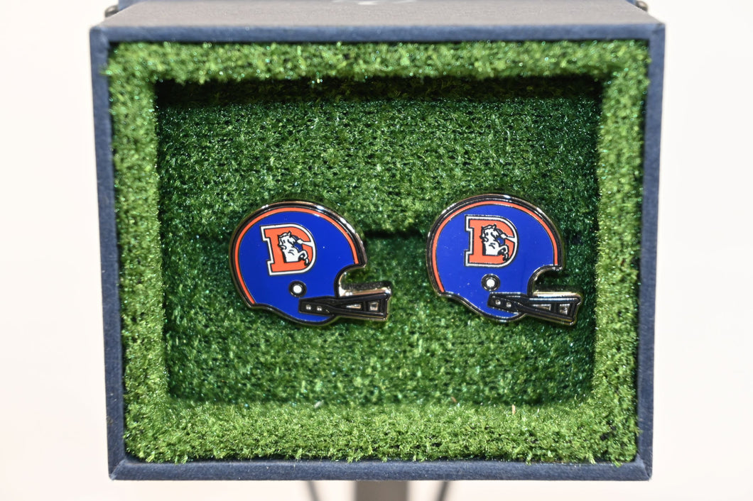 american football helmet cufflinks Denver Broncos Cufflinks – chazmatazzstyle