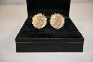 Vintage New Jersey Map Cufflinks