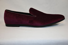 Load image into Gallery viewer, Burgundy Herringbone Velvet Shoe