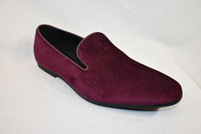 Load image into Gallery viewer, Burgundy Herringbone Velvet Shoe