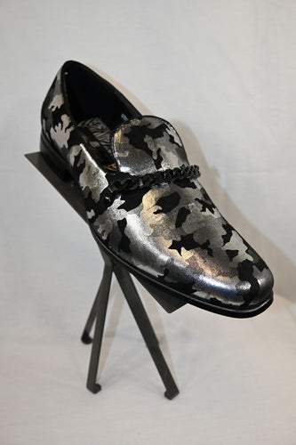 Silver and Black Camo Shoe