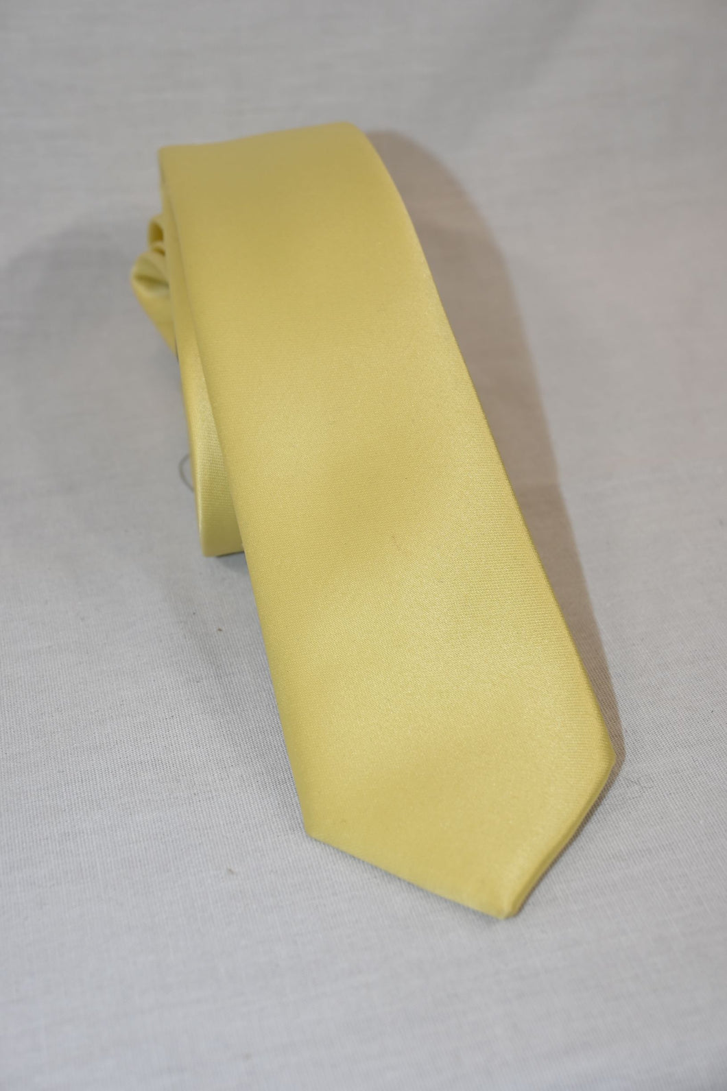 Solid Yellow Long Tie