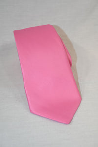 Solid Pink Long Tie