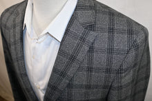 Load image into Gallery viewer, Grey and Black Plaid Suit