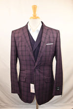 Load image into Gallery viewer, Plum Plaid Suit