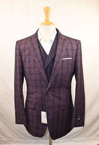 Plum Plaid Suit