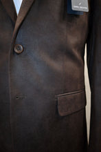 Load image into Gallery viewer, Brown Faux Suede Blazer