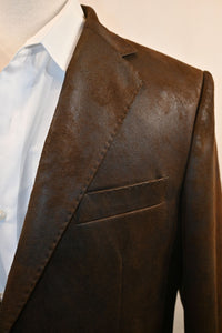 Tobacco Color Faux Suede Sport Coat