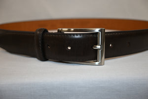 Espresso Leather Belt