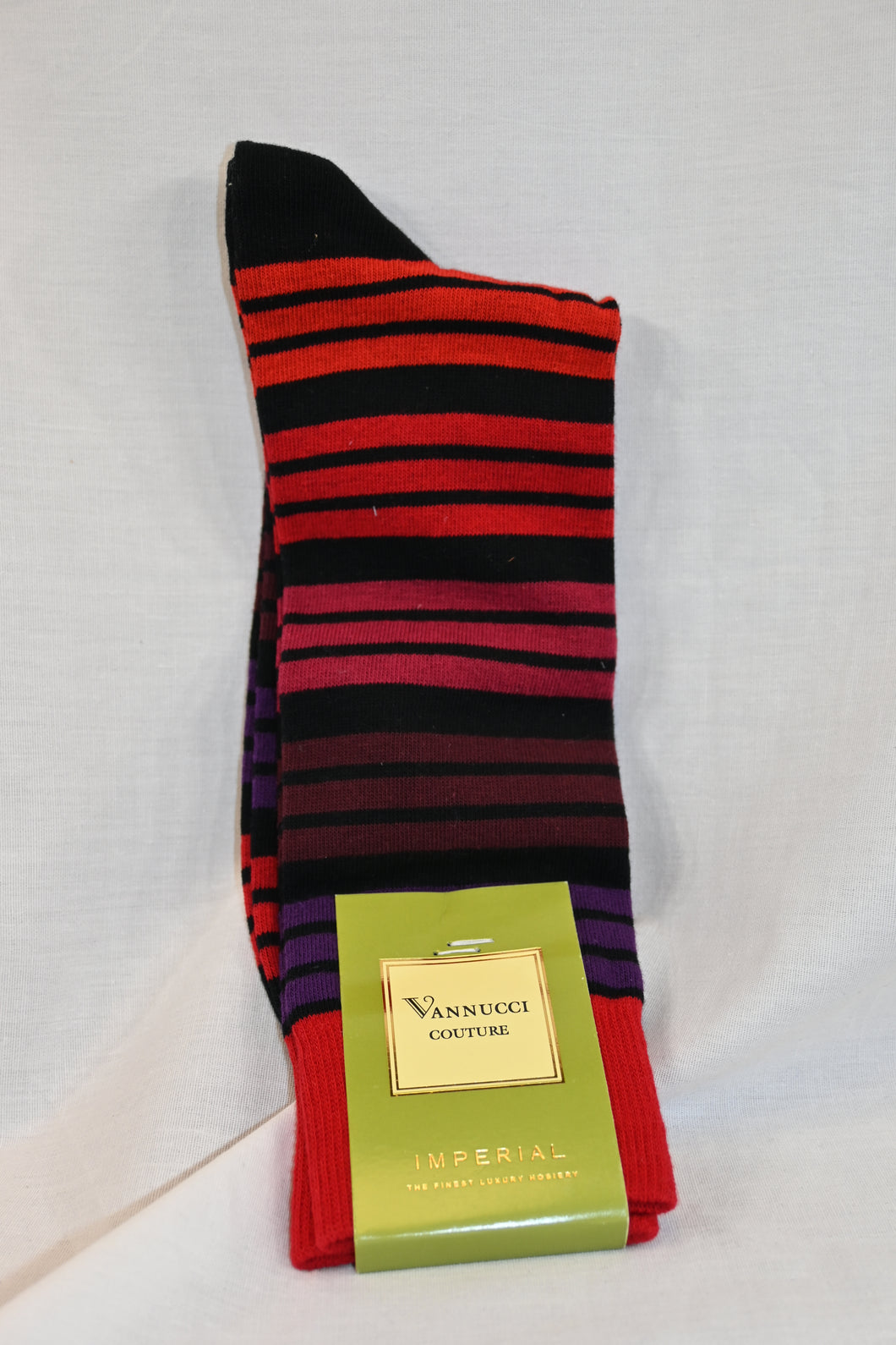 Red and Purple Stripe Socks