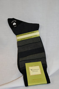 Khaki Striped Sock