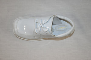 Boys All White Formal Shoe