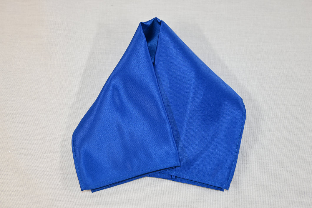 Royal Blue Satin Handkerchief