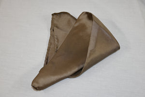 Taupe Silk Handkerchief