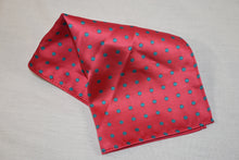 Load image into Gallery viewer, Turqouise Polka Dot Reversible Handkerchief