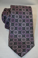 Load image into Gallery viewer, Purple Medallion Tie