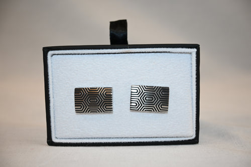 Art Deco Style Silver Cufflinks