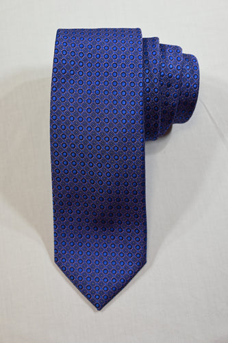 Royal Blue Pattern Tie