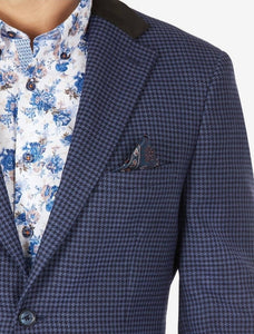 Blue Houndstooth Sport Coat