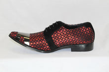 Load image into Gallery viewer, Red and Black Metallic Shoe