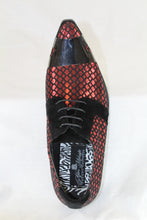 Load image into Gallery viewer, Red and Black Metallic Shoe