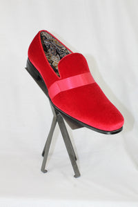 Red Fire Velvet Shoe