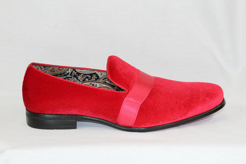 Red Fire Velvet Shoe