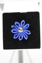 Load image into Gallery viewer, Royal Blue Flower Gem Lapel Pin