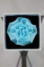 Load image into Gallery viewer, Aqua Blue Ribbon Lapel Pin